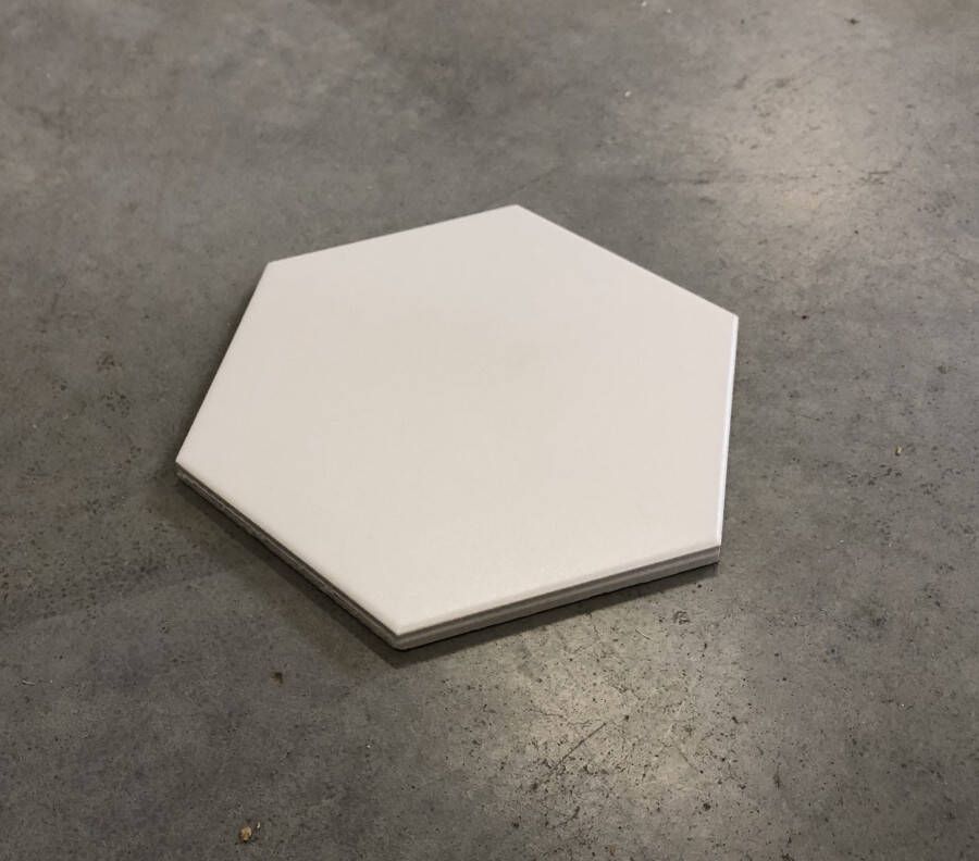 Cifre Timeless hexagon tegel 15x17 Pearl mat