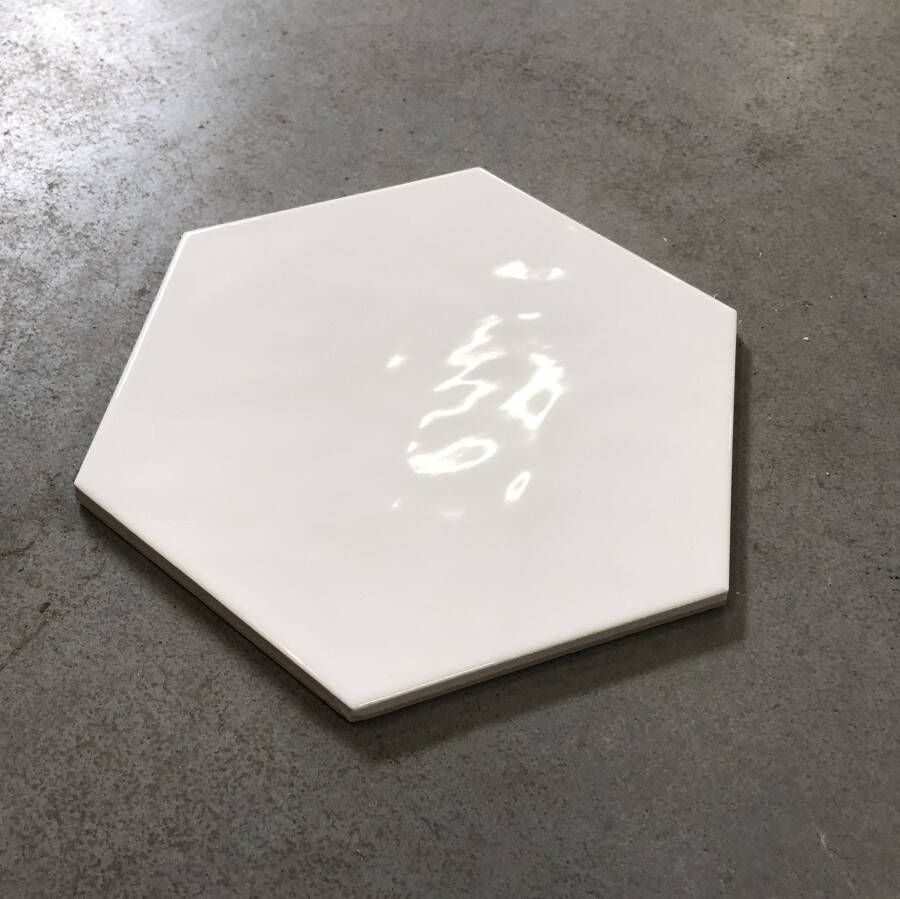 Cifre Vodevil hexagon tegel 17 5x17 5 White