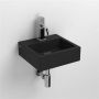 Clou Flush 1 fontein 28x27cm kraangat Keramiek Zwart mat CL 03.12010 - Thumbnail 5