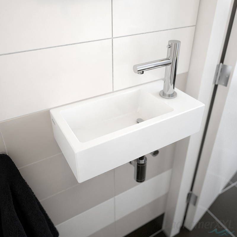 Clou Flush 3 toiletfontein met kraangat rechts wit keramiek