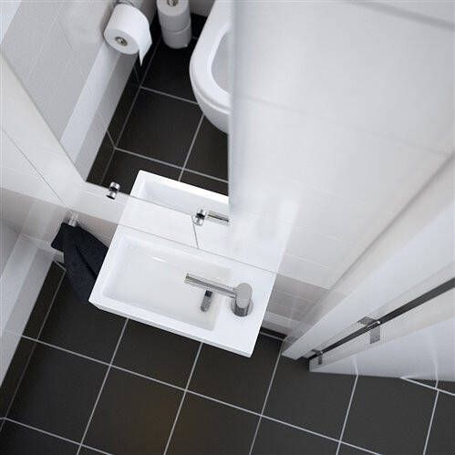 Clou Flush 3 toiletfontein met kraangat rechts wit keramiek