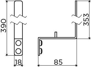 Clou Fold reserverolhouder 3 rollen RVS geborsteld