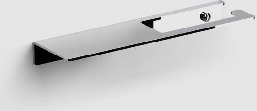 Clou Fold toiletrolhouder met planchet Glanzend chroom