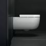 Clou Toiletpot Hangend Hammock 56x37x36cm Wandcloset Keramiek Diepspoel Mat Wit met Softclose Toiletbril - Thumbnail 6