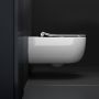 Clou Toiletpot Hangend Hammock 56x37.2x36.8cm Wandcloset Keramiek Diepspoel Glans Wit met Dunne Softclose Toiletbril - Thumbnail 4