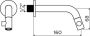 Clou Kaldur fonteinkraan 2x6.8cm lange uitloop wandmontrage RVS geborsteld CL 06.05.002.41 - Thumbnail 3