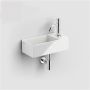 Clou New Flush 3 fontein 35x18cm voorbewerkt kraangat aluite Wit mat CL 03.13430.02 - Thumbnail 3