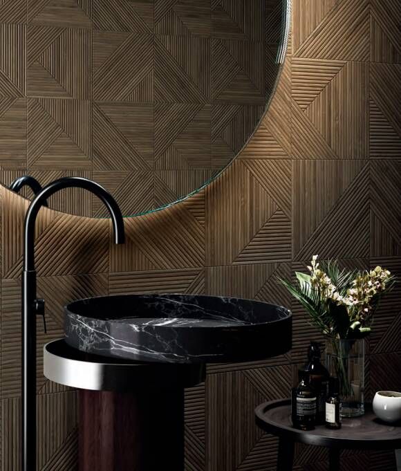 Colorker Tangram decor wandtegel 32x100cm Coffee