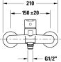Duravit A.1 badmengkraan opbouw chroom a15230000010 - Thumbnail 4