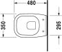 Duravit D-code wandcloset verkort 48cm met spoelrand diepspoel wit 22110900002 - Thumbnail 3