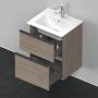 Duravit D-Neo wastafelonderkast 51x62.5x40.2cm 2 lades Eiken (terra) Mat de436003535 - Thumbnail 3