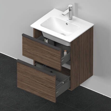 DURAVIT D-Neo onderkast 51x40 2cm 2 lades Walnut Dark decor