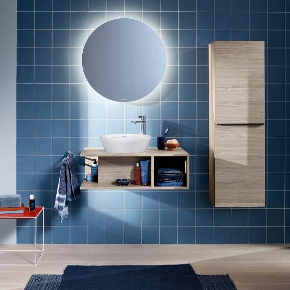 DURAVIT D-Neo wastafelonderbouw hangend 100x55x26cm kraangat links Wit mat decor