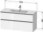 DURAVIT D-Neo wastafelonderbouw hangend 121x46 2x62 5cm 2 lades Basaltmat decor - Thumbnail 3