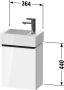 Duravit D-Neo wastafelonderkast 36.4x44x22.2cm Rechtsdraaiend 1 deur wit Mat de4218r1818 - Thumbnail 2