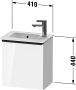 Duravit D-Neo wastafelonderkast 41x44x27.4cm Linksdraaiend 1 deur wit Mat de4259l1818 - Thumbnail 3