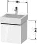 DURAVIT D-Neo wastafelonderbouw hangend 48 4x44 2x44cm 1 lade Grafiet mat decor - Thumbnail 3