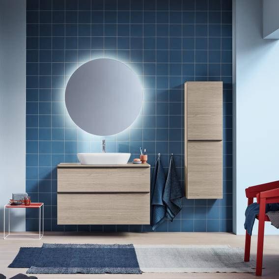 DURAVIT D-Neo wastafelonderbouw hangend 80x55x66 4cm 2 lades Linnen decor