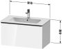 Duravit D-Neo wastafelonderkast 81x44x46.2cm 1 lade Linnen Mat de426207575 - Thumbnail 3