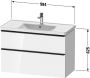 Duravit D-Neo wastafelonderkast 98.4x62.5x45.2cm 2 lades Eiken (terra) Mat de435603535 - Thumbnail 3