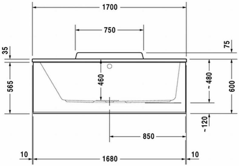 DURAVIT Durastyle bad 170x75cm wit