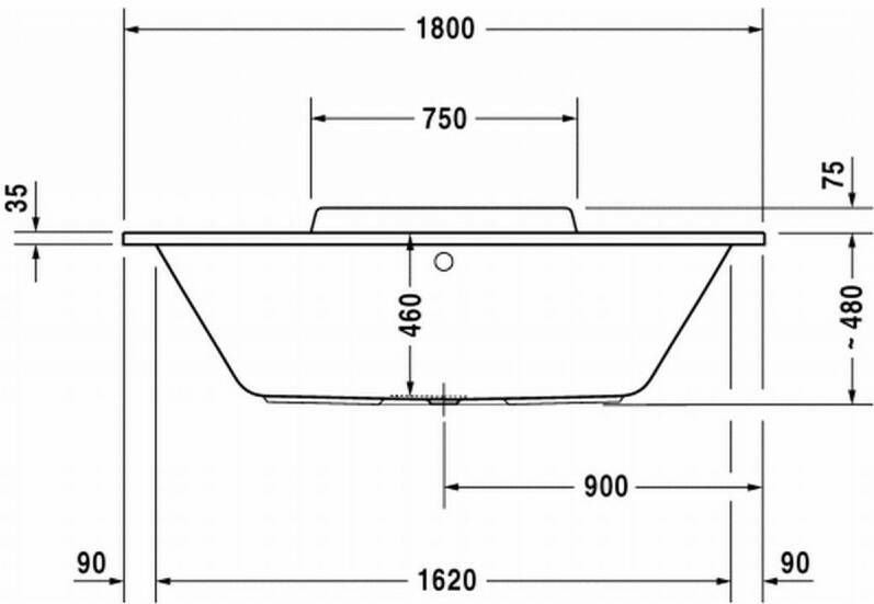 DURAVIT Durastyle bad 180x80cm wit