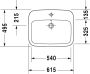 Duravit DuraStyle inbouwwastafel met overloop met kraangat 61.5x49.5cm wit 0374620000 - Thumbnail 3