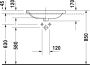 Duravit DuraStyle inbouwwastafel met overloop met kraangat 61.5x49.5cm wit 0374620000 - Thumbnail 4
