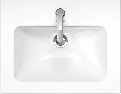 DURAVIT Me by Starck meubelwastafel 63x49cm 1 kraangat glans wit