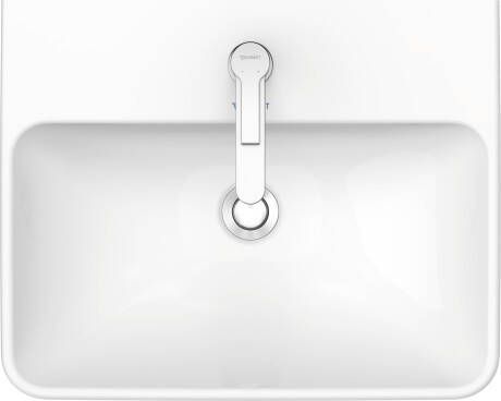 DURAVIT Me By Starck wastafel 55x44cm 1 kraangat glans wit