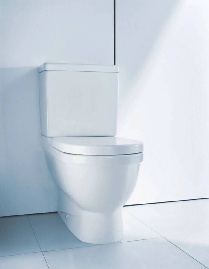 DURAVIT Starck 3 duoblok toilet back-to-wall zonder zitting reservoir wit Wondergliss