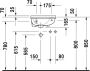 Duravit Starck 3 fontein 40x26 cm 1x kraangat rechts wit 0751400000 - Thumbnail 3