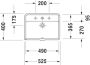 Duravit Starck 3 inbouwwastafel 52.5x40cm 1 kraangat met overloop wit 0302490000 - Thumbnail 4