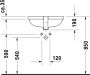 Duravit Starck 3 inbouwwastafel 52.5x40cm 1 kraangat met overloop wit 0302490000 - Thumbnail 5