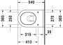 Duravit Starck 3 hangend diepspoeltoilet met verdekte bevestiging 54x36 cm wit - Thumbnail 6