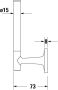 Duravit Starck T reserve toiletrolhouder 5x7 3x15 2cm mat zwart - Thumbnail 4