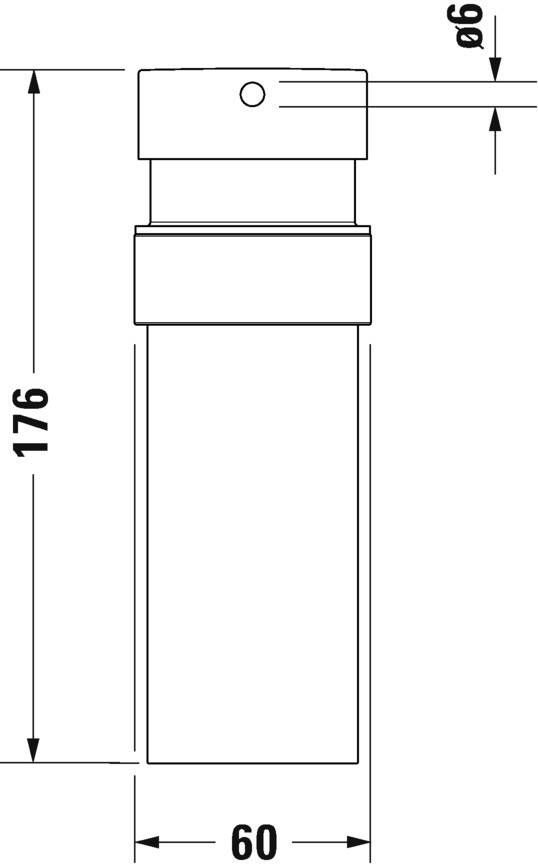 DURAVIT Starck T zeepdispencer mat zwart