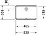 Duravit Vero onderbouwwastafel voor houten console 48.5x31.5cm met overloop zonder kraanvlak wit 0330480000 - Thumbnail 3