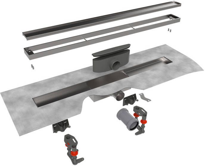 Easydrain Modulo TAF Low Tegel douchegoot 50cm waterslot 30mm