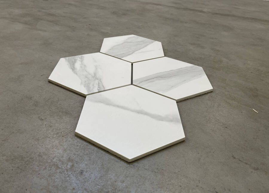 Fap Ceramiche Roma Hexagon tegel 21 6x25 Statuario mat
