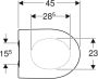 GEBERIT 300 Basic Closetzitting met deksel slim seat softclose duroplast wit (montage van bovenaf) - Thumbnail 5
