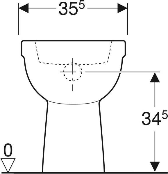 Geberit 300 Comfort 49 duobloktoilet AO verhoogd +6cm wit