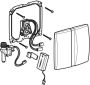 Geberit Basic urinoir stuursysteem batterijvoeding 16x16cm met infrarood voor frontbediening alpien wit 115804115 - Thumbnail 3