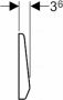 GEBERIT Highline eenknops mechanische bedieningsplaat spoelsysteem RVS 185x340x36mm RVS look - Thumbnail 2
