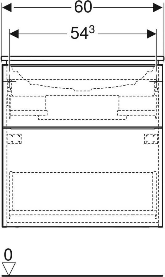 Geberit Icon badmeubelset 60cm eiken