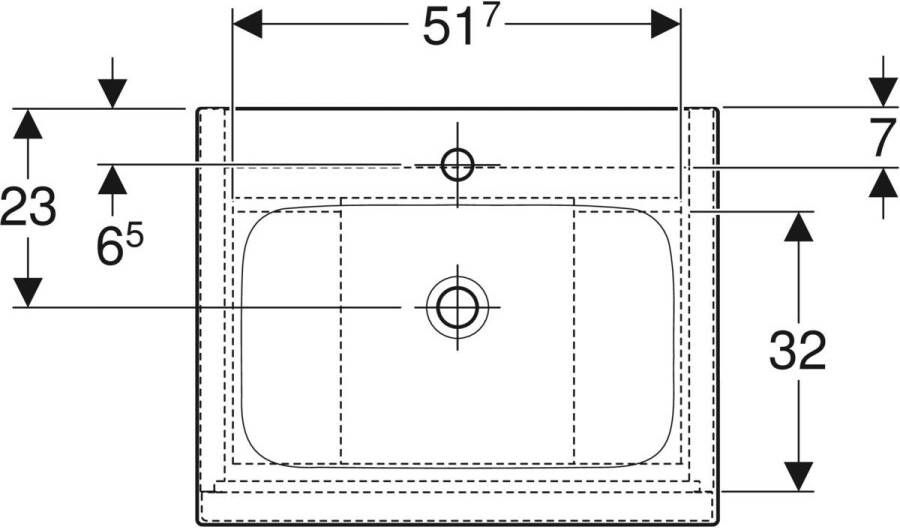 Geberit Icon badmeubelset 60cm eiken