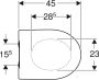 GEBERIT iCon closetzitting met deksel softclose duroplast wit (montage van bovenaf) 574950000 - Thumbnail 4