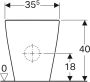 Geberit Icon duobloccloset 35.5x63.5x40 staand PK spoelrandloos met Keratect wit glans 200460600 - Thumbnail 3