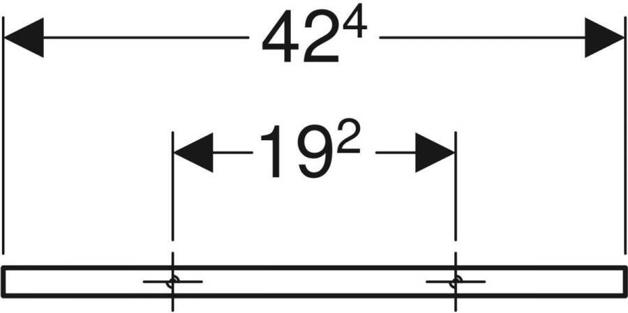 Geberit Icon handdoekhouder 42 4cm voor onderkast chroom