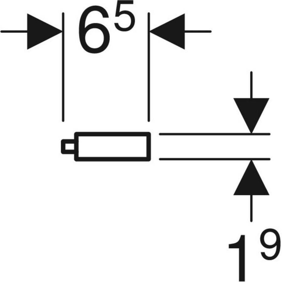 Geberit Icon handdoekhouder 42 4cm voor onderkast chroom